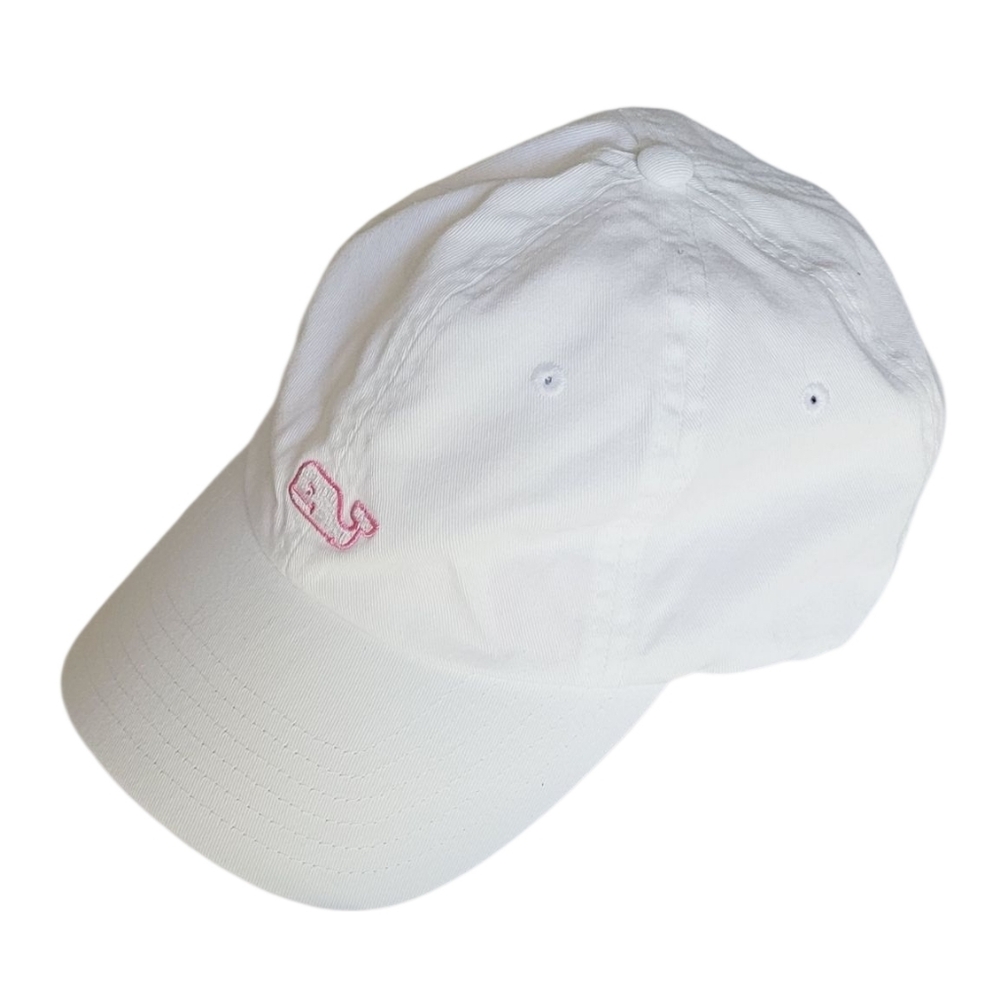 Vineyard Vines White Cap with Pink Whale Logo - Picture 6 of 16